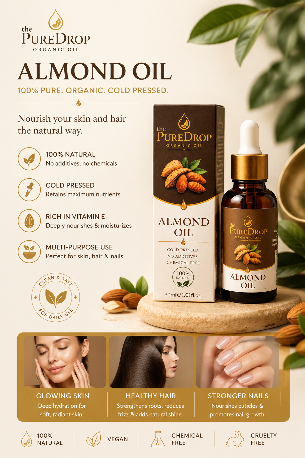 Pure Almond Organic Oil
